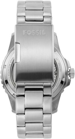 Fossil Men's FB-01 Automatic Stainless Steel Three-Hand Watch, Color: Silver/Black (Model: ME3190) in Saudi Arabia