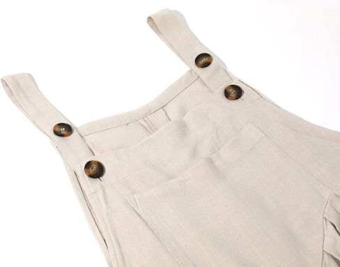 chouyatou Women's Casual Adjustable Strap Wide Leg Bib Overalls Jumpsuit with Pockets in Kuwait