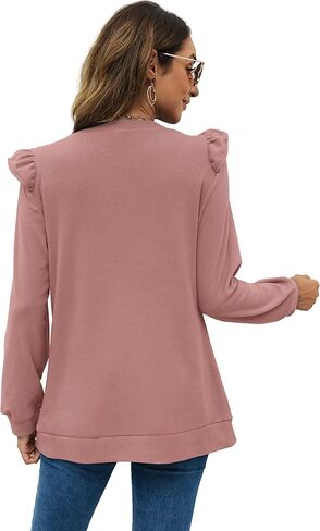 سترة Sieanear النسائية بأكمام طويلة ورقبة على شكل حرف V كاجوال in Kuwait