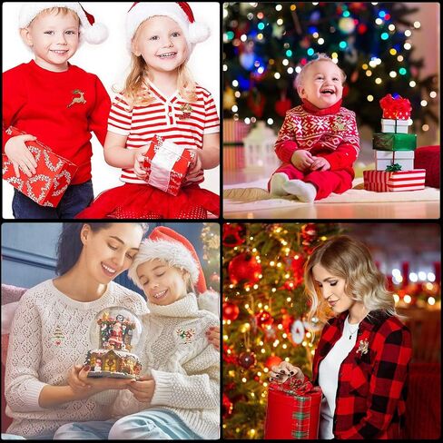 مجموعة دبابيس بروش عيد الميلاد 9/10 قطع من Fesciory للنساء، هدايا مجوهرات عيد الميلاد الكريستالية متعددة الألوان من حجر الراين للفتيات بما في ذلك شجرة عيد الميلاد، سانتا كلوز، أجراس جلجل، الرنة in Kuwait