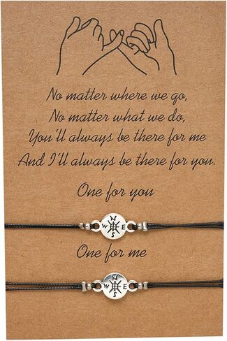 2 Pcs Pinky Promise Distance Matching Bracelet Friendship Couple Bracelet Heart Infinity Evil Eye Butterfly Star Moon Elephant Bracelets Mother Daughter Best Friend Couples Bracelets in Saudi Arabia