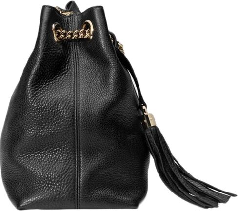Gucci Soho Large Leather Chain Shoulder Handbag Black BHFO 5480 in Saudi Arabia