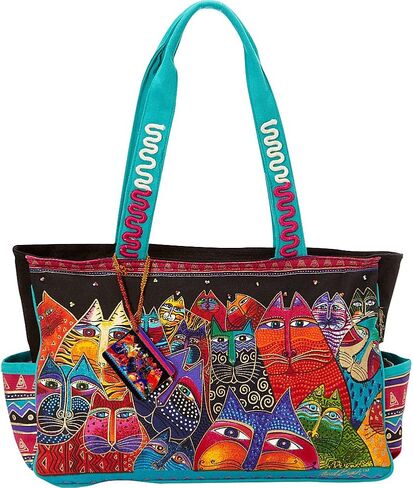 Laurel Burch Fantasticats Tote (Fantasticats) ,Multicolored, Medium in Saudi Arabia