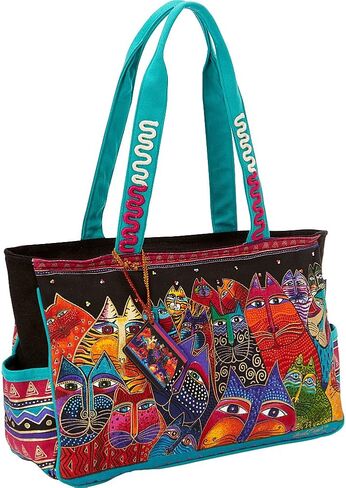 Laurel Burch Fantasticats Tote (Fantasticats) ,Multicolored, Medium in Saudi Arabia
