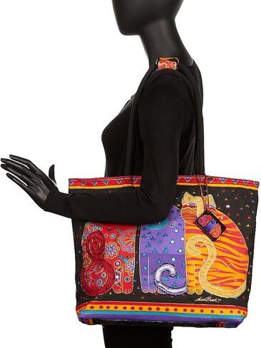 Laurel Burch Fantasticats Tote (Fantasticats) ,Multicolored, Medium in Saudi Arabia