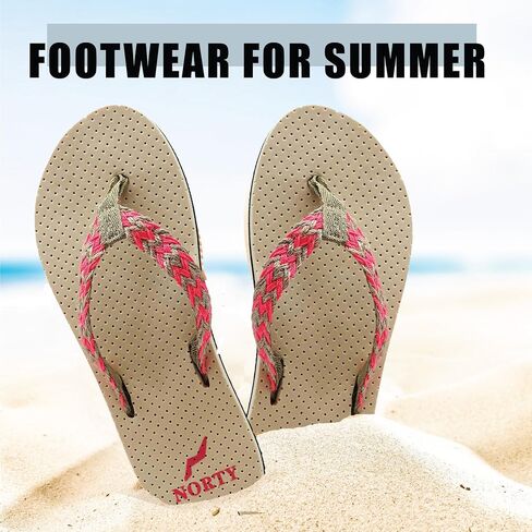 NORTY Flip Flops For Women - Beach Sandals for Women - Runs 1 Size Small - Medium Width in Saudi Arabia