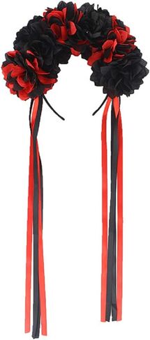 فيفيد صن شريط راس بتصميم تاج زهور بوهو يوم الموتى، اكسسوارات شعر للحفلات التنكرية in Kuwait