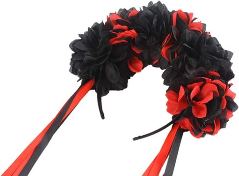 فيفيد صن شريط راس بتصميم تاج زهور بوهو يوم الموتى، اكسسوارات شعر للحفلات التنكرية in Kuwait