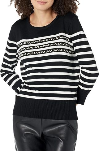 Karl Lagerfeld Paris Women's Soft 3/4 Sleeve Everyday Fashion Sport Sweater in Saudi Arabia
