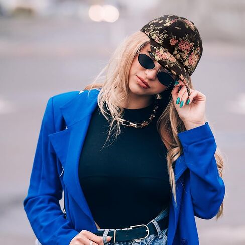 Ramede 2 pcs Floral Print Baseball Cap Set Adjustable Hawaiian Flower Baseball Cap Flower Casual Baseball Cap for Women in Saudi Arabia