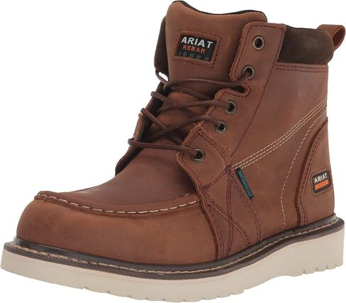 حذاء ARIAT النسائي من Rebar Wedge Moc Toe مقاوم للماء للعمل غربي in Saudi Arabia
