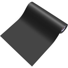 فينيل أسود بنقل حراري 12 بوصة × 5 بوصة بالكي على الفينيل الأسود HTV الفينيل لآلات تي شيرت القطاعات الحرفية 12 بوصة في 5 أقدام in Kuwait