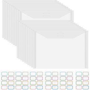 30 Pcs Stamp & Die Storage Pockets Resealable Clear Plastic Seal Bags Storage Case for Cutting Dies Stencil Album Stamp Crafts for DIY Scrapbooking Paper Card Craft Cutting Dies Storage in Kuwait