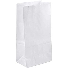 Shop&Save Flat Bottom Paper Bag, Multipurpose Use, Perfect for Arts and Crafts,School Projects, Making Puppets, Masks, Hats and Party Bags (Brown, 100)