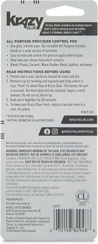 Krazy Glue، جل لجميع الأغراض، قلم تحكم دقيق، 4 جرام، 6 قطع in Kuwait