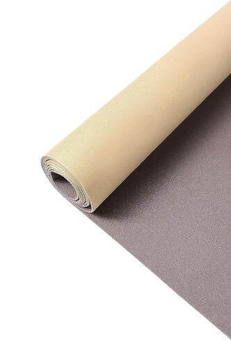 قماش فلانيل ذاتي اللصق من SANSAM - بطانة مخملية لاصقة سوداء ناعمة مقاس 17.2 × 60 بوصة للدرج والخزانة والأرفف وصندوق المجوهرات ورقعة إصلاح اللباد للملابس والأثاث in Kuwait