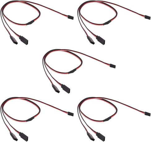 OliRC 5pcs 24" / 600mm Servo Cable Y Harness Extension Cord 22awg 60 cores for RC Car Helicopter Servo Receiver Wire Lead(C145-5) in Saudi Arabia