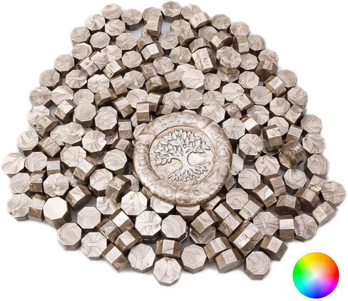 200 قطعة من خرز ختم الشمع، خرز الشمع الختم، إعادة تعبئة خرز الشمع المثمن لختم ختم الشمع، والبطاقات، ودعوات الزفاف، وعبوات النبيذ، وتغليف الهدايا، وختم الحروف in Kuwait