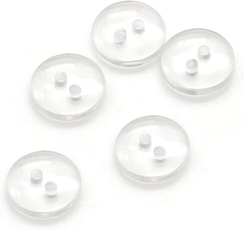 1000 Pieces Resin Buttons 2 Holes Sewing Flatback Button Round Craft Buttons for Sewing, Scrapbooking, DIY Project Sewing Buttons(10mm) in Kuwait