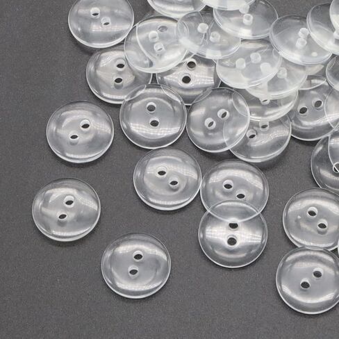1000 Pieces Resin Buttons 2 Holes Sewing Flatback Button Round Craft Buttons for Sewing, Scrapbooking, DIY Project Sewing Buttons(10mm) in Kuwait