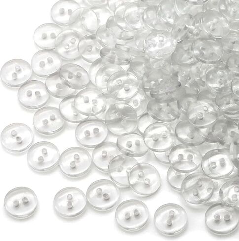 1000 Pieces Resin Buttons 2 Holes Sewing Flatback Button Round Craft Buttons for Sewing, Scrapbooking, DIY Project Sewing Buttons(10mm) in Saudi Arabia