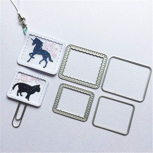3Pcs/Pack Stamps Frame Metal Cutting Dies for Card Making and Scrapbooking Background Die Cuts Birthday Christmas Craft Dies in Kuwait