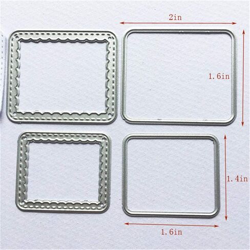 3Pcs/Pack Stamps Frame Metal Cutting Dies for Card Making and Scrapbooking Background Die Cuts Birthday Christmas Craft Dies in Kuwait