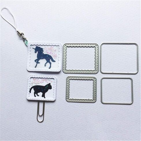 3Pcs/Pack Stamps Frame Metal Cutting Dies for Card Making and Scrapbooking Background Die Cuts Birthday Christmas Craft Dies in Kuwait
