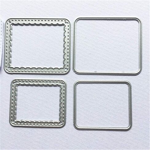 3Pcs/Pack Stamps Frame Metal Cutting Dies for Card Making and Scrapbooking Background Die Cuts Birthday Christmas Craft Dies in Kuwait