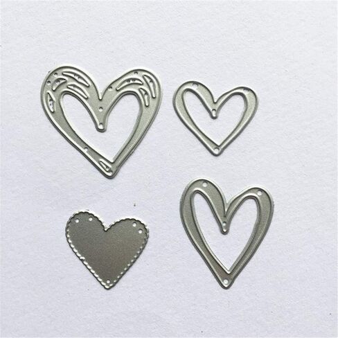 3Pcs/Pack Stamps Frame Metal Cutting Dies for Card Making and Scrapbooking Background Die Cuts Birthday Christmas Craft Dies in Saudi Arabia