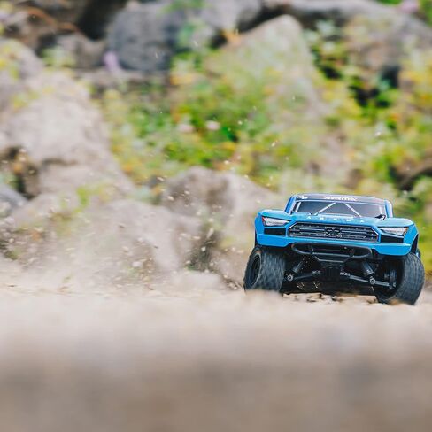 ARRMA RC Truck 1/10 SENTON 4X2 Boost MEGA 550 Brushed Short Course Truck RTR with Battery & Charger, Blue, ARA4103SV4T2 in Saudi Arabia