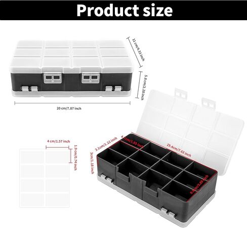 صندوق تنظيم بلاستيكي مكون من 3 عبوات من 24 شبكة من PTSGCAI، حاوية صندوق تنظيم بلاستيكية شفافة بتصميم مفتوح على الوجهين مع ملصقات ملصقات للمجوهرات والحرف اليدوية الفنية وأشرطة الواشي والخرز والأجزاء الصغيرة in Kuwait
