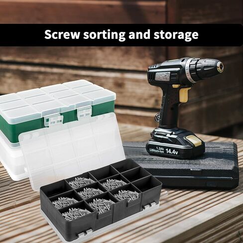 صندوق تنظيم بلاستيكي مكون من 3 عبوات من 24 شبكة من PTSGCAI، حاوية صندوق تنظيم بلاستيكية شفافة بتصميم مفتوح على الوجهين مع ملصقات ملصقات للمجوهرات والحرف اليدوية الفنية وأشرطة الواشي والخرز والأجزاء الصغيرة in Kuwait