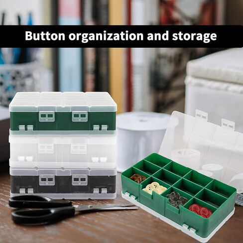 صندوق تنظيم بلاستيكي مكون من 3 عبوات من 24 شبكة من PTSGCAI، حاوية صندوق تنظيم بلاستيكية شفافة بتصميم مفتوح على الوجهين مع ملصقات ملصقات للمجوهرات والحرف اليدوية الفنية وأشرطة الواشي والخرز والأجزاء الصغيرة in Kuwait