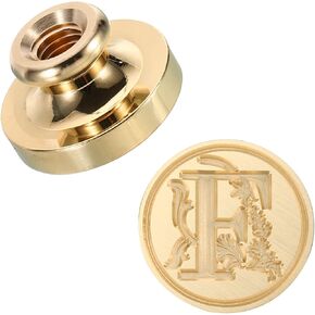PATIKIL Alphabet S Wax Seal Stamp, Initial Letter Sealing Wax Stamp Classic Retro Brass Head for Envelope Invitation Cards