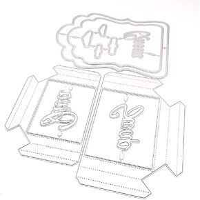 KSCRAFT Two Large Tags with Loaded Bag Metal Cutting Dies Stencils for DIY Scrapbooking/Photo Album Decorative Embossing DIY Paper Cards in Kuwait