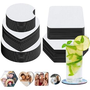 قواعد اكواب فارغة فارغة من هيمومو مكونة من 50 قطعة من 5 انماط مربعة الشكل بتصميم دائري للتسامي الحراري والحرف اليدوية والنقل الحراري والمكتب in Kuwait