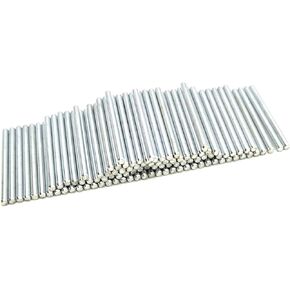 EUDAX 100Pcs Dia.2mm STEM Toys Shaft Round Rod Axles for DIY Toy RC Car Boat Helicopter Model Part (2mmx100mm)