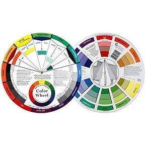 SANESKY 2 Set Color Mixing Guides, Plus Creative Color Wheel with Color Sectors Showing Relationships Between Colors in Kuwait