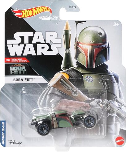 Star Wars Hot Wheels Character Cars Boba Fett Diecast Car in Saudi Arabia