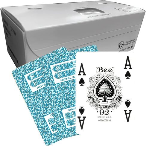 بطاقات لعب نحلة مؤشر جامبو يحمل شعار السيرك كازينو | طوب من 12 سطح أزرق مخضر in Kuwait