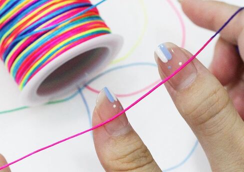 1000Yards Nylon String for Bracelets, BetterJonny 20 Rolls 0.8mm Chinese Knotting Cord Nylon Beading String Thread for Kumihimo Macrame Jewelry Making Friendship Bracelets, 20 Colors in Saudi Arabia