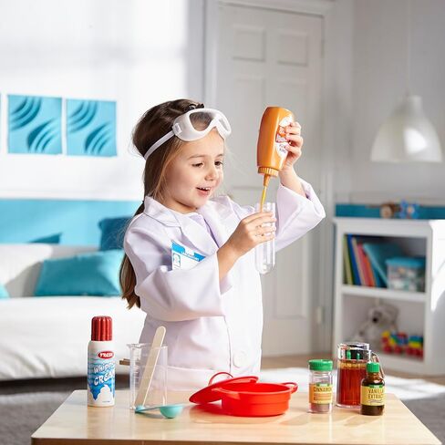 Melissa & Doug Scientist Role Play Costume Set (X pcs) - Lab Coat, Goggles, 6 Experiments in Saudi Arabia