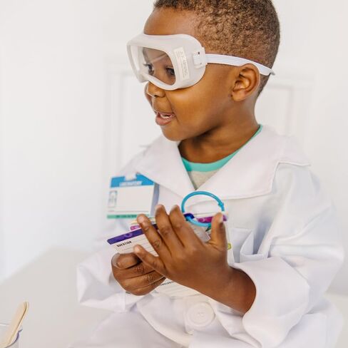 Melissa & Doug Scientist Role Play Costume Set (X pcs) - Lab Coat, Goggles, 6 Experiments in Saudi Arabia