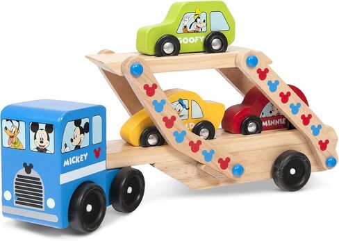 Melissa & Doug Mickey Wooden Car Carrier Set in Saudi Arabia