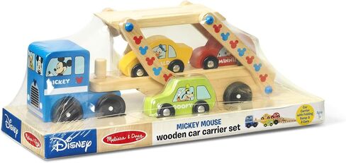 Melissa & Doug Mickey Wooden Car Carrier Set in Saudi Arabia