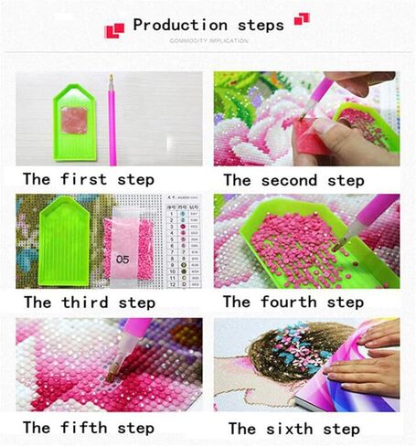 6 قطع من مجموعة الإشارات المرجعية للرسم الماسي، إشارة مرجعية على شكل ريشة DIY من الكريستال اللامع للمنزل والمكتب والمدرسة، هدايا فنية للمبتدئين في الرسم الماسي 5D للبالغين والأطفال. in Kuwait