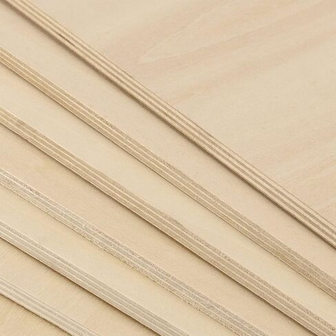 JEUIHAU 15 PCS 12 x 12 Inch Plywood Board Basswood Sheets, 1/4 Inch Thick Square Plywood Wood Sheets, Unfinished Basswood Sheets for Wood Engraving, Wood Burning and Laser Projects in Saudi Arabia