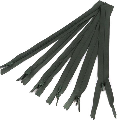 20 قطعة 50 سم (20 بوصة) أسود وأبيض سحابات نايلون غير مرئية لخياطة خياطة الصرف اليدوية ملحقات الملابس in Kuwait