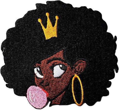 الفرخ الفرخ الأميرة التاج الامبراطوري الملك الملكة الاطفال الكرتون الحديد على التصحيح المطرزة التصحيح لوازم لحقائب سترة الجينز حقيبة الظهر الملابس DIY أسود بني 3.5/8 × 4 بوصة in Kuwait